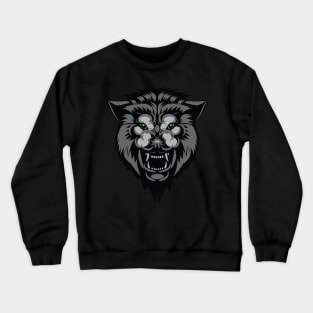 Angry Wolf Furious Beast Crewneck Sweatshirt